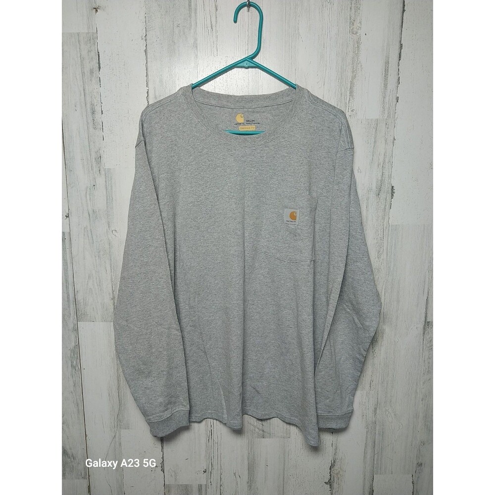 Carhartt XXL Original Fit Long Sleeve Tee Gray Womens